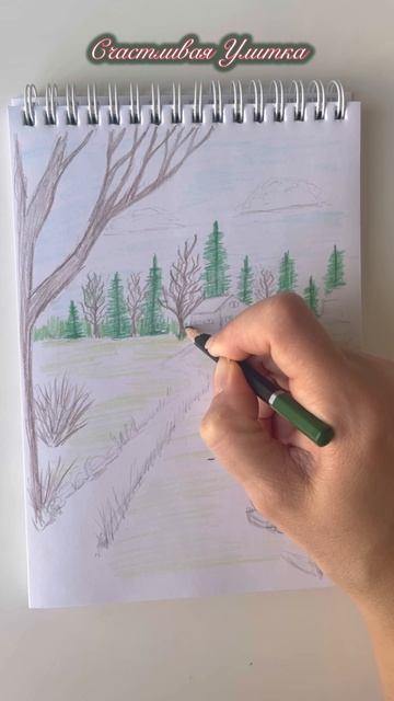 Простой рисунок карандашами