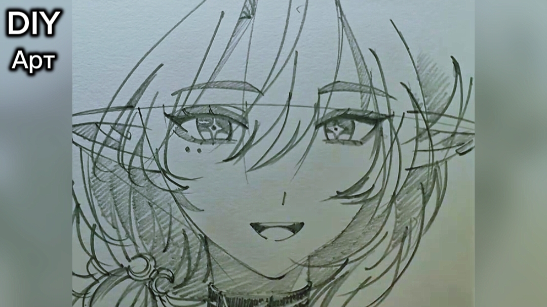 Вот как нарисовать аниме девушку карандашом рисование. DIY Арт
