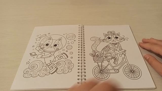 Кототерапия в удобном формате. Раскраска антистресс. Кошки. Обзор.