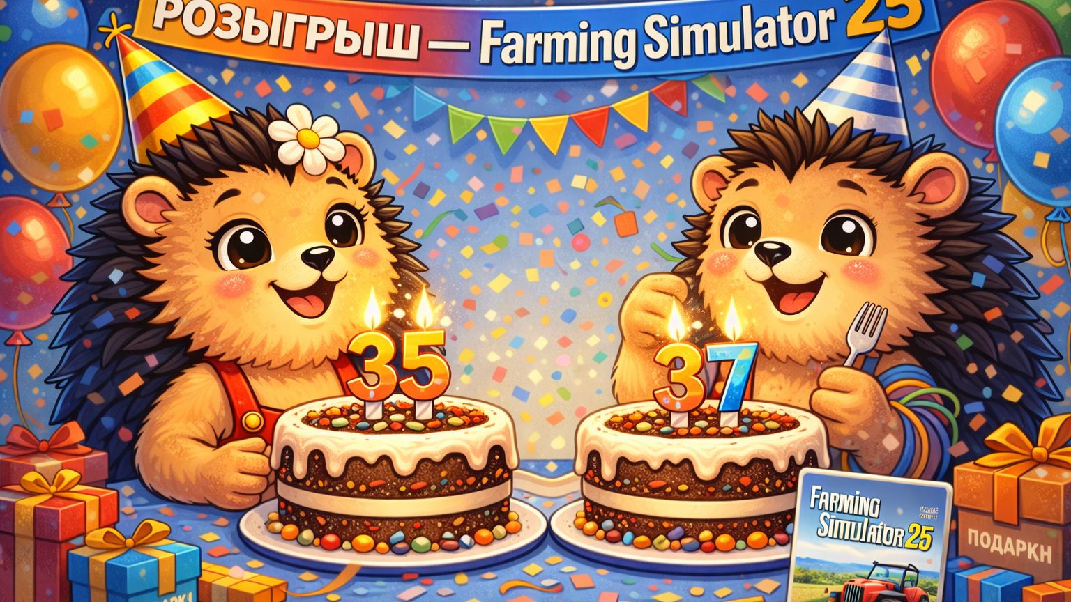 РОЗЫГРЫШ | ОТМЕЧАЕМ НАШИ 35 и 37 | Farming Simulator 25 | Riverbend Springs