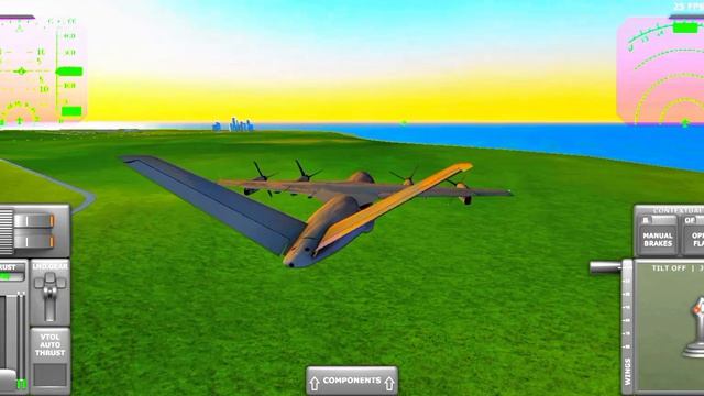 взлёт на самолёте и посадка