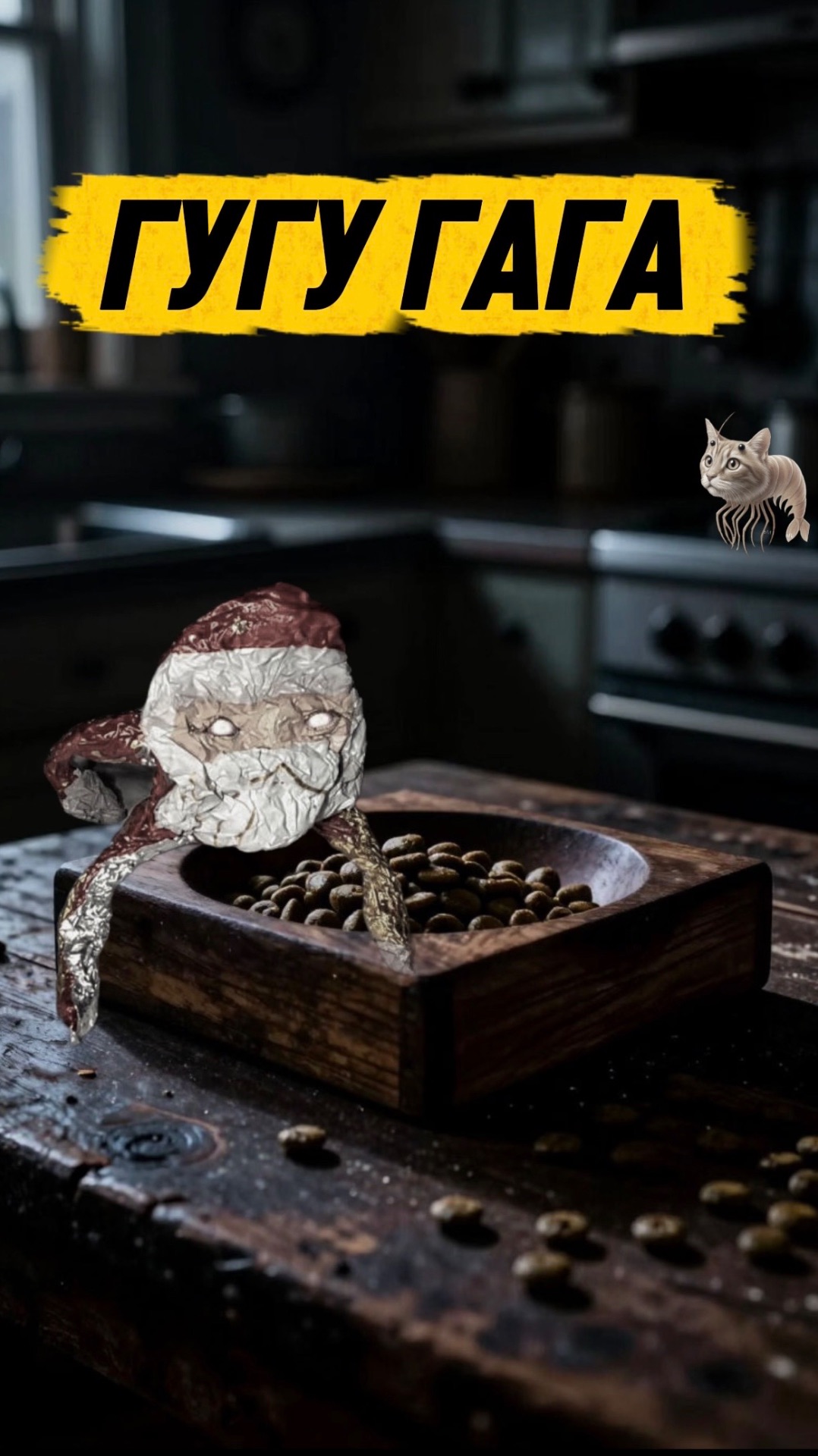 МЫ ПОЙМАЛИ НАСТОЯЩЕГО ГУГУ ГАГУ 🙀 #кот #кошка #котики #животные #ужасы #страшно #ужастик #гугугага