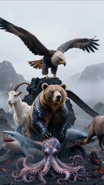 Дикие существа: борьба за выживание #природа #животные #приключения