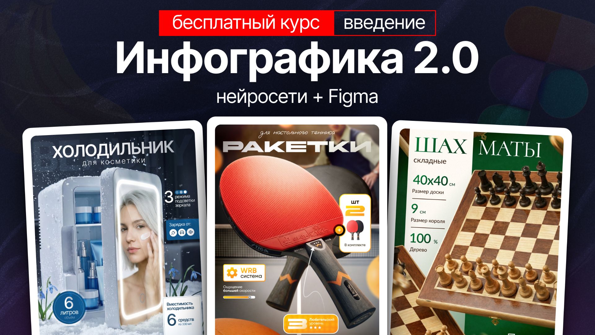 Бесплатный курс по Инфографике 2.0 | Нейросети + Figma | Инфографика для маркетплейсов с помощью AI