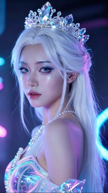 Загадочная красота в волшебном свете #космическийстиль #косметика #фэнтези