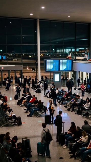 Ожидание бессмысленного: ночной аэропорт как символ утраченных надежд #аэропорт #одиночество #потер