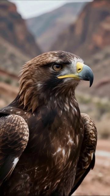 Величественный орел в горах #природа #оралаводе #птицы