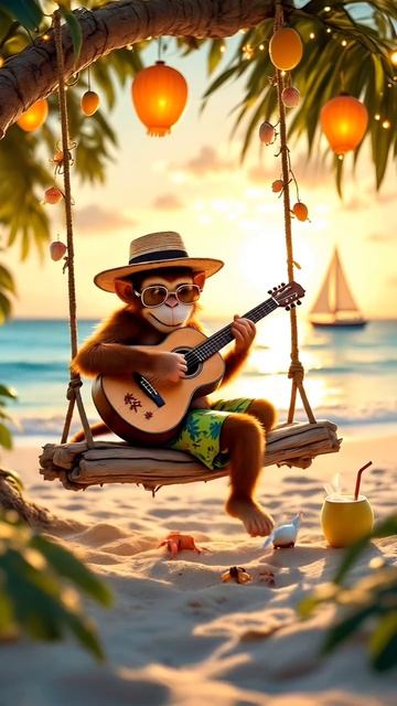 Котовасия №173: Гитара, обезьяна и курорт - именно в такой последовательности