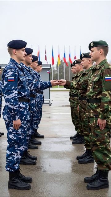 Военное сотрудничество: обмен опытом между странами #военные #сотрудничество #флаги