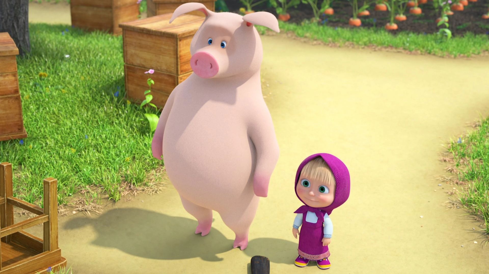 Маша и медведь.Обучайка.Ферма