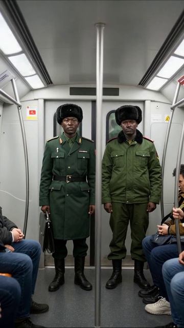 Два военных в метро: необычное сочетание #метро #военные #сюрприз