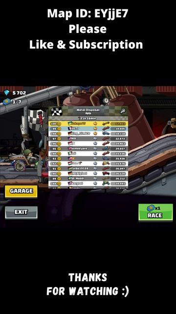 ⚙️ Is BOLT The Best Today? ⚙️ (Metal Disposal) - Hill Climb Racing 2 #shorts #hcr2