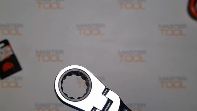 Ключ комбинированный с трещоткой и шарниром 19 мм, CrV6140, 72T, хром, YATO YT-0280-12