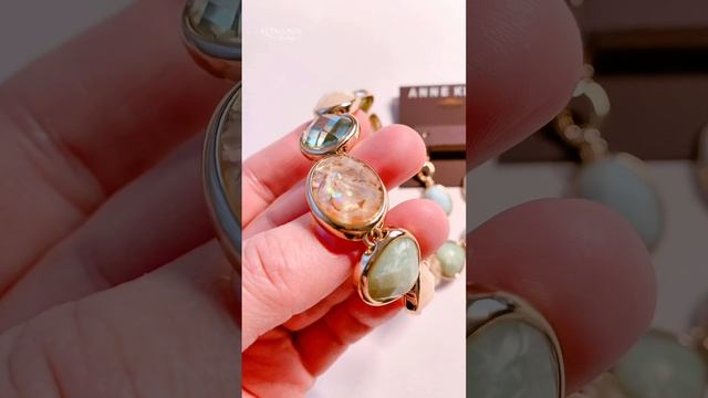 ANNE KLIEIN Комплект «Морские камушки: мятная пастель»  / Винтажные украшения Retro Boх Vintage