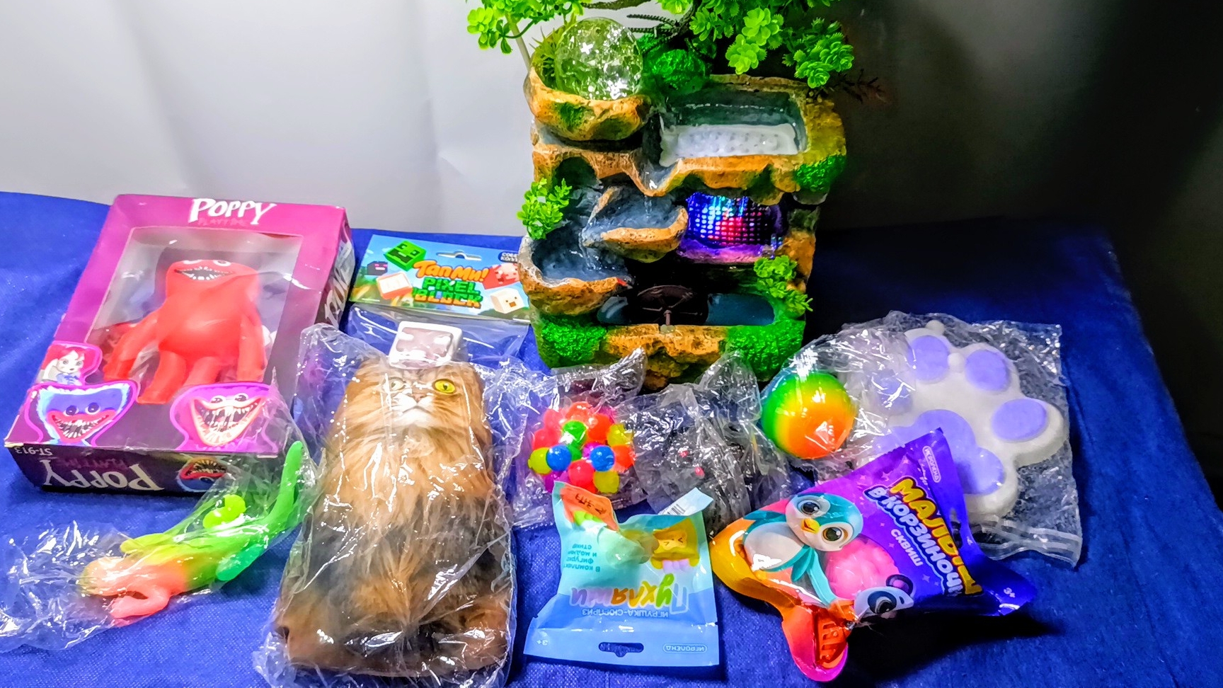 АСМР Распаковка сквишей и антистрессов 🥰 Таба лапки 🐾 приятные звуки АСМР сквишей 🥰