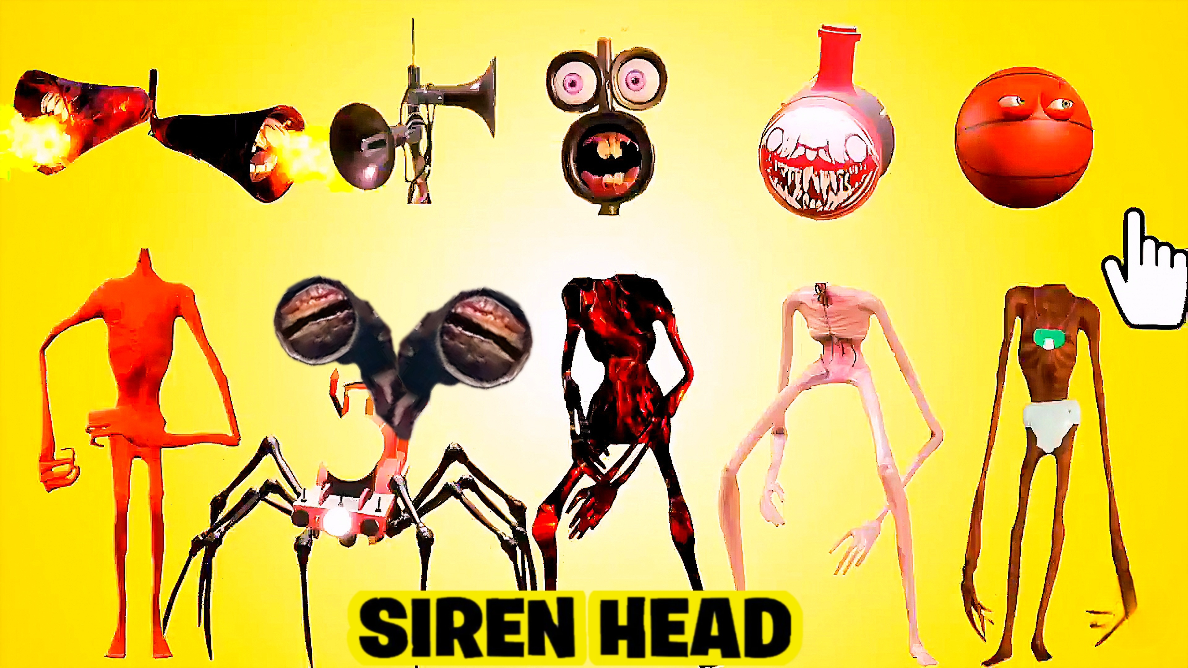 📢 СИРЕНОГОЛОВЫЙ 📢 - СОБЕРИ СИРЕНОГОЛОВОГО ПРАВИЛЬНО. SIREN HEAD - ВИДЫ.