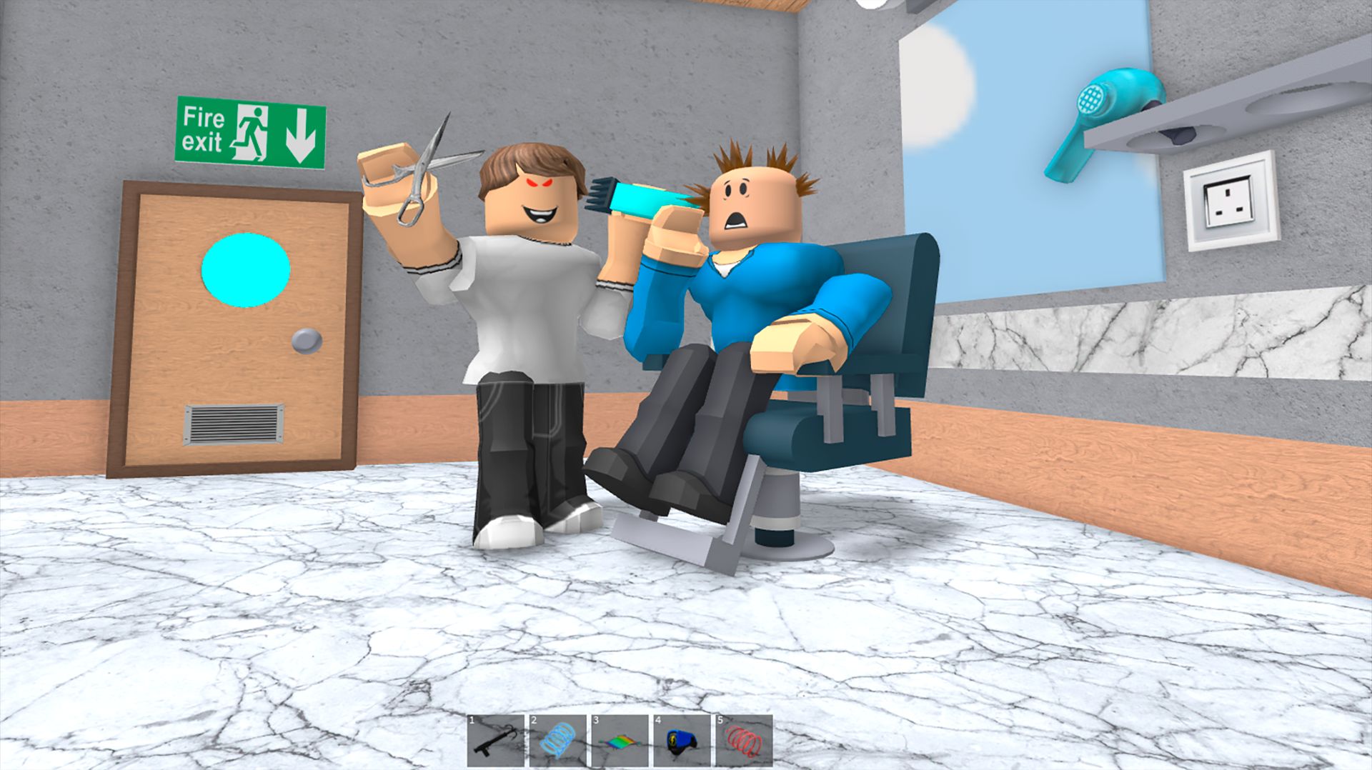 Побег от барбера в роблокс. Полное прохождение