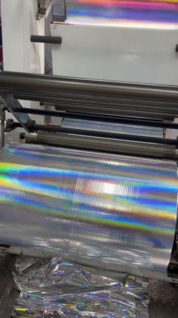 0407metal Paper Box Holographic Paper Metalic Metallized Package Box Paper 2417