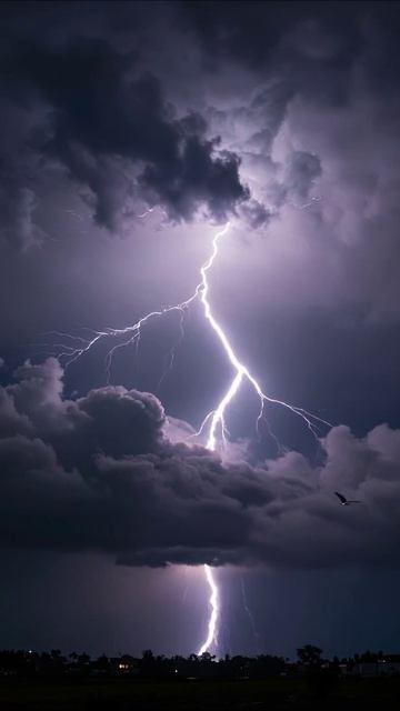 Гроза и молнии: завораживающее зрелище природы #гроза #молния #природа