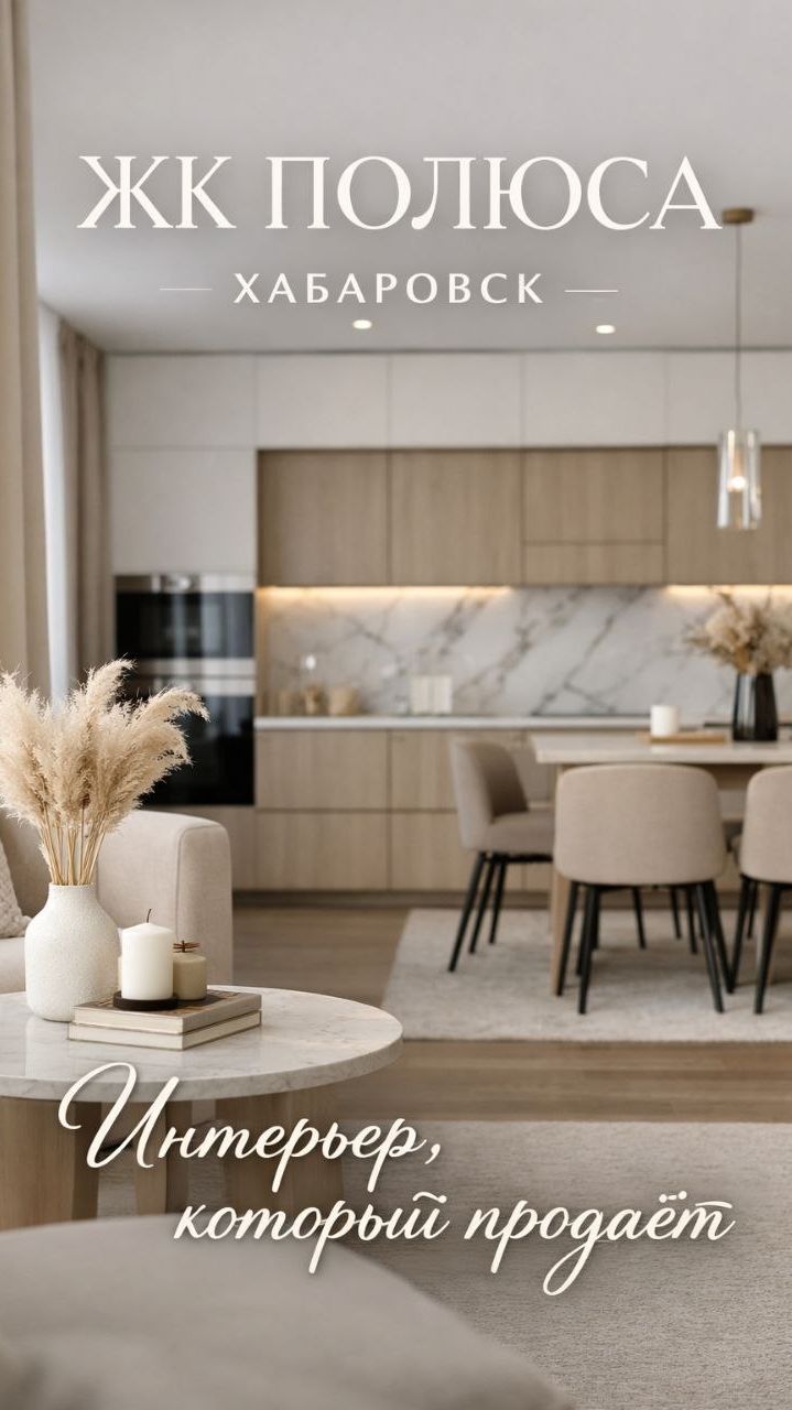 Интерьерная съёмка квартиры | ЖК «Полюса», Хабаровск