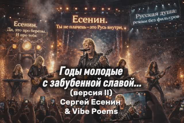 Годы молодые с забубенной славой… (версия II) Сергей Есенин & Vibe Poems