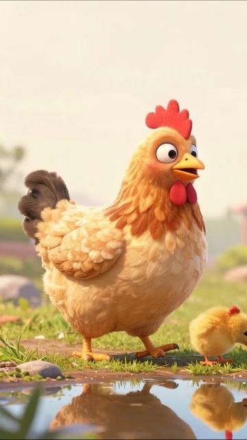 Веселые приключения курицы и цыпленка #мультфильм #приключения #семья