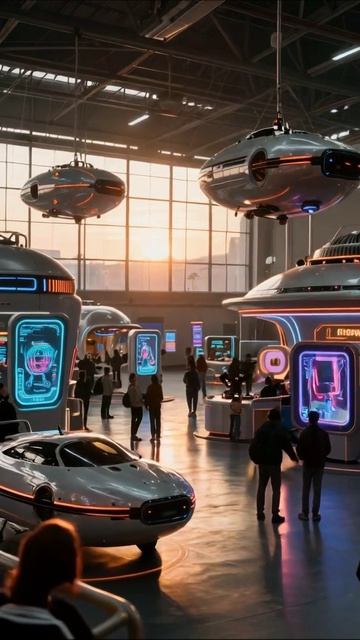 Будущее транспорта: выставка инноваций #автомобили #технологии #будущее