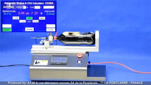 CO2DA Автоматический шейкер с калькулятором CO2 от компании AT2E (Франция)