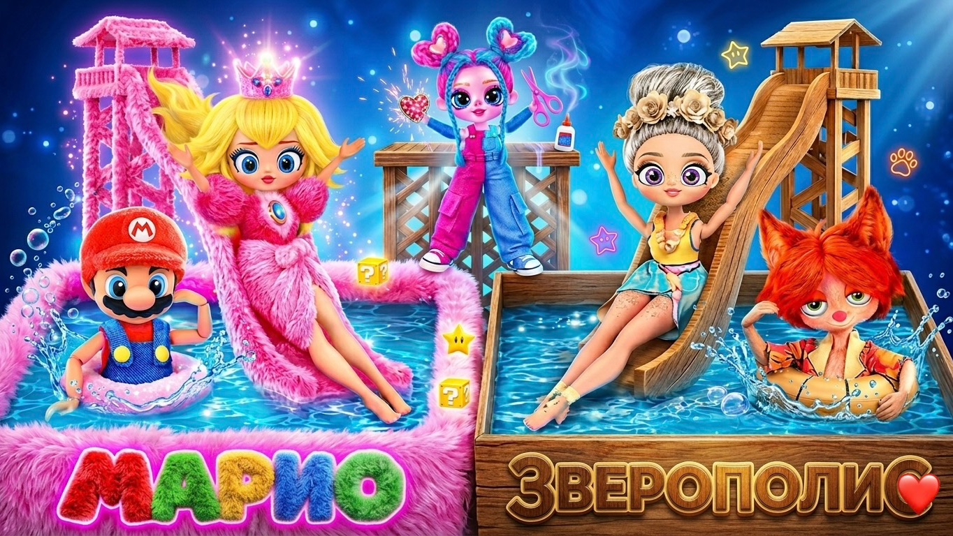 Пушистые и Картонные поделки для кукол ЛОЛ ОМГ!