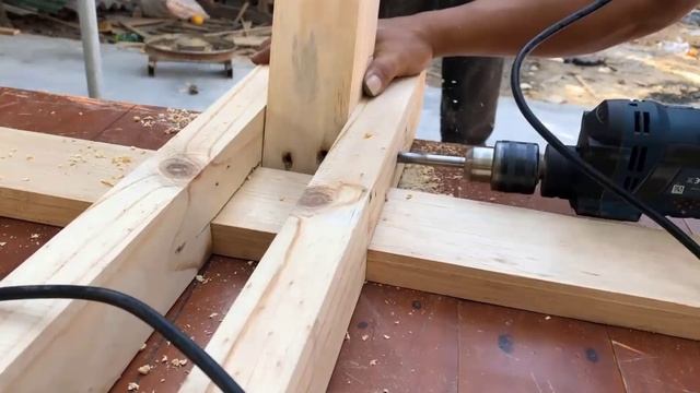 Современные идеи использования утилизированной древесины Как сделать уникальную подставку для гамака