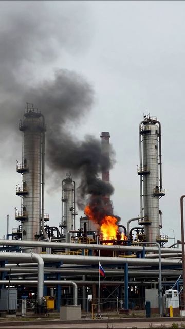 Пожар на нефтеперерабатывающем заводе #пожар #нефтепереработка #инцидент