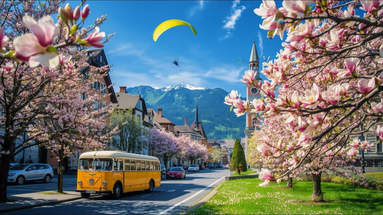Switzerland, Interlaken - Spring Has Arrived In Swiss Town