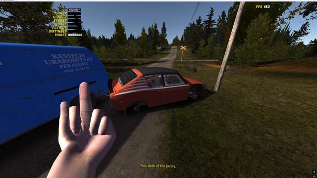 играю в и пыталась довести машину до механика.