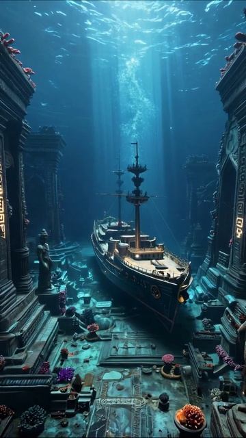 Затерянный подводный город: тайны океанских глубин #подводныймир #приключения #океан