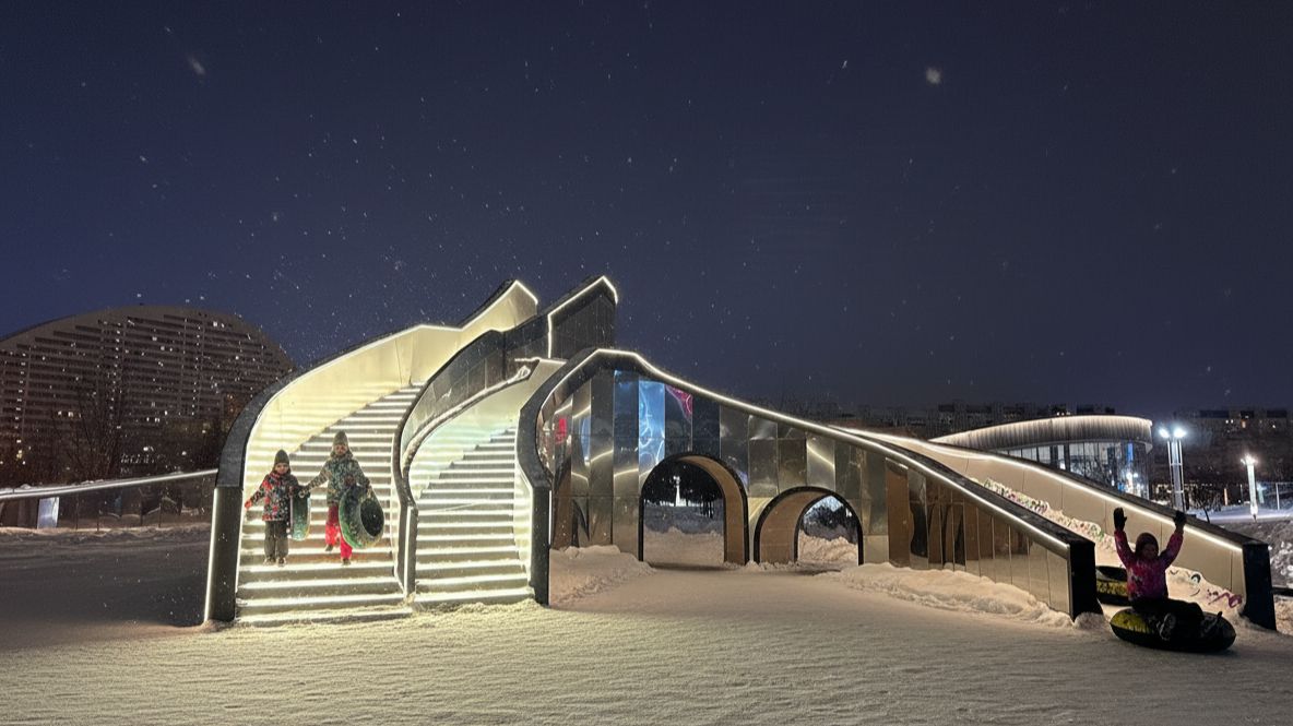 Альпина Всесезонная тюбинговая Горка в Парке Ходынское Поле