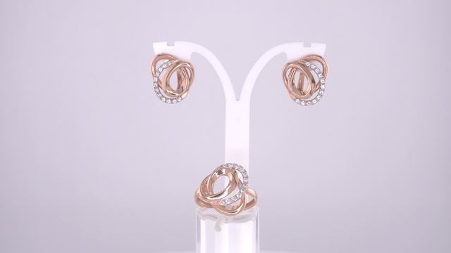 Комплект украшений кольцо арт. 23817593Д серьги арт. 33817593Д