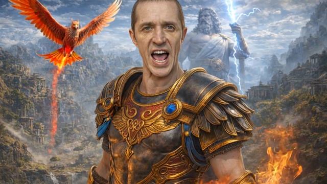 По мотивам игры Immortals Fenyx Rising .Придумал я создал ии