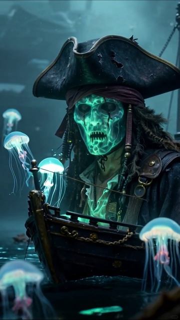 Призрак пирата на дне моря #пираты #призраки #морскиеприключения