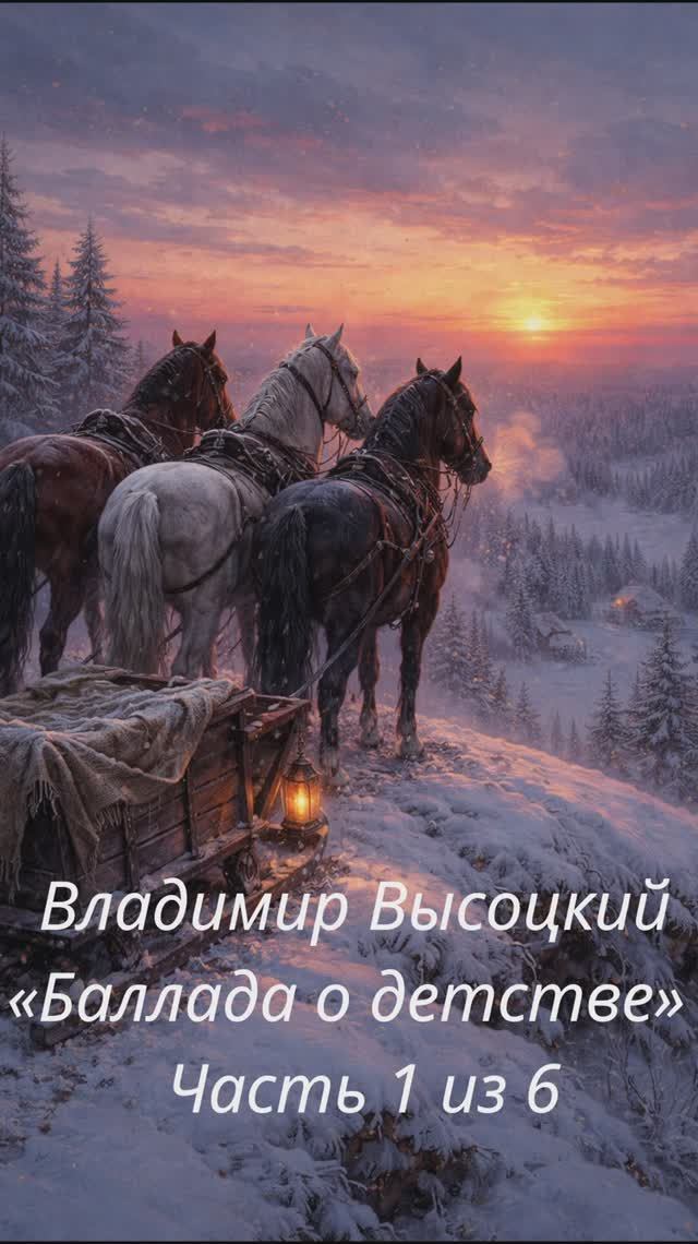 Владимир Высоцкий — «Баллада о детстве»  Часть 1 из 6