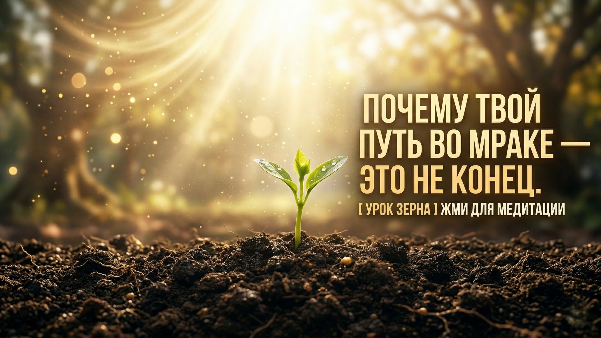 Урок зерна: Почему твоя «тёмная полоса» — это только начало