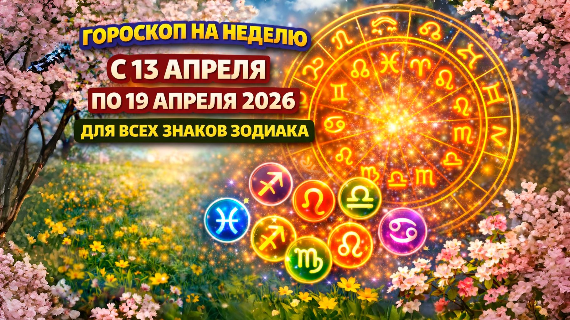 Гороскоп на неделю с 13 по 19 апреля 2026 для всех знаков Зодиака