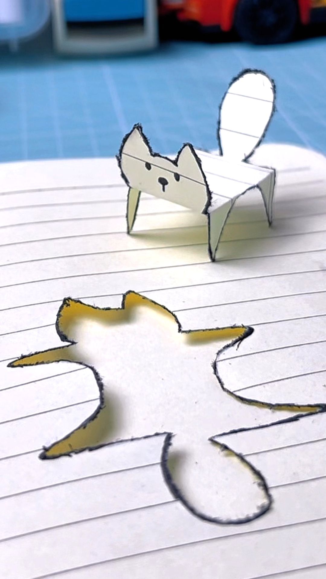 Котик из бумаги