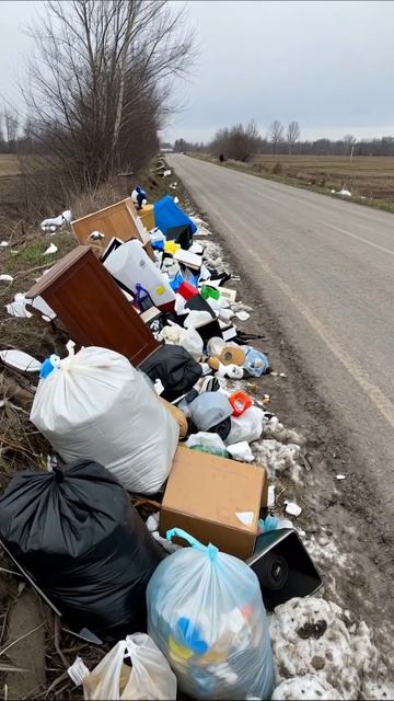 Печальная реальность: мусорные свалки на наших дорогах #экология #мусор #государство