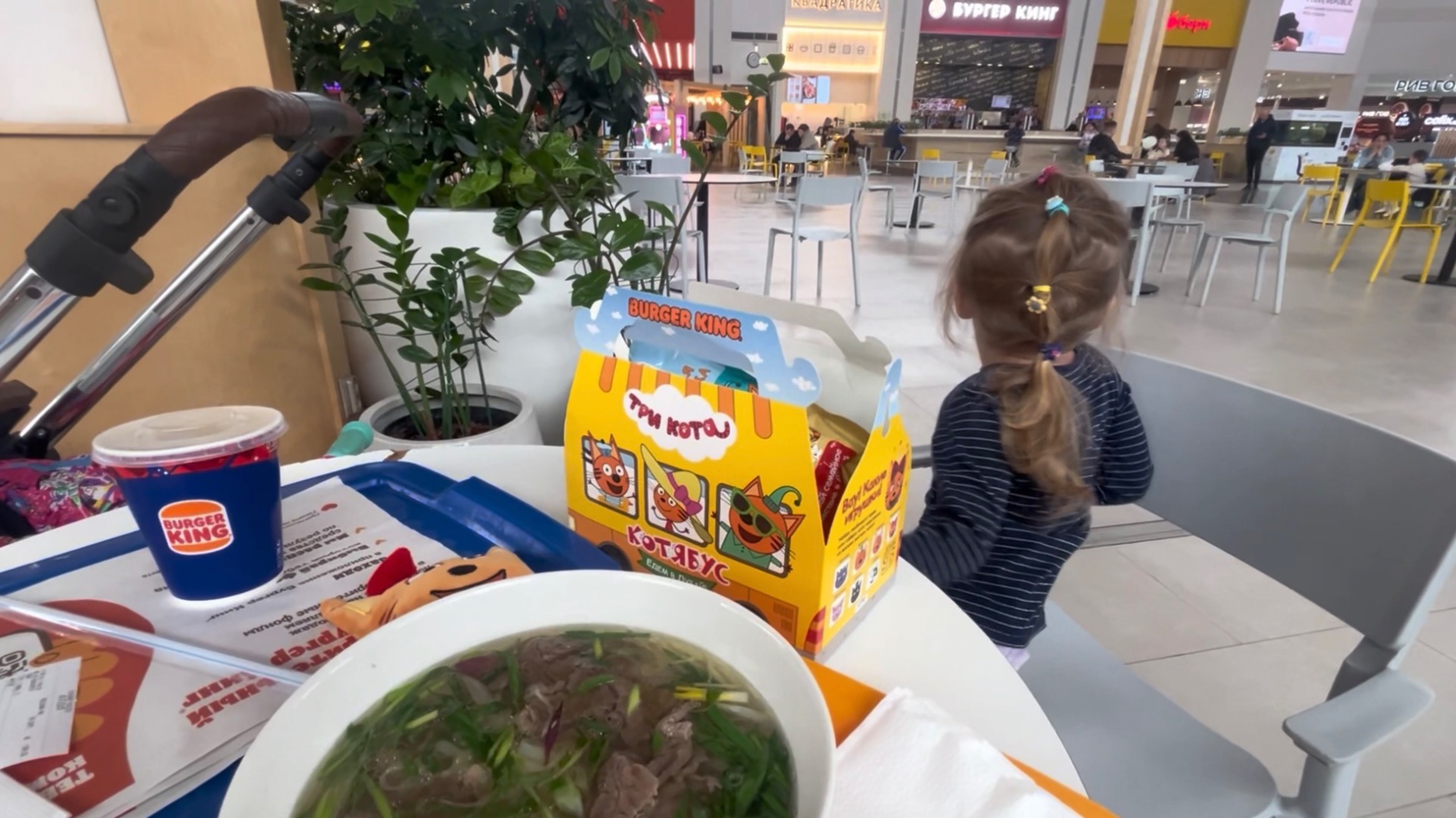 Три кота, Фо бо, горки в Меге.