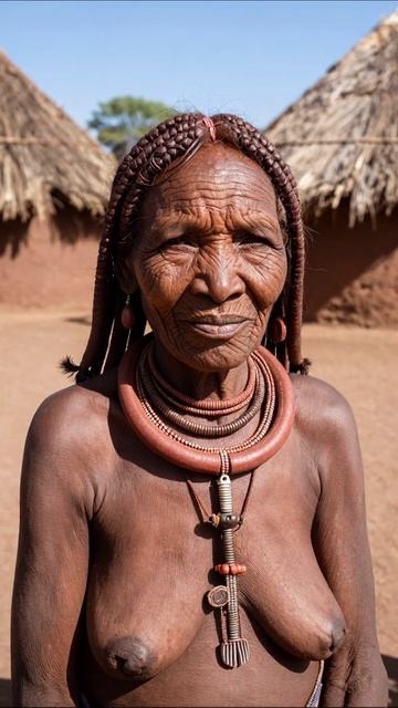Традиционная культура: Женщина племени Химба #Химба #культура #традиции