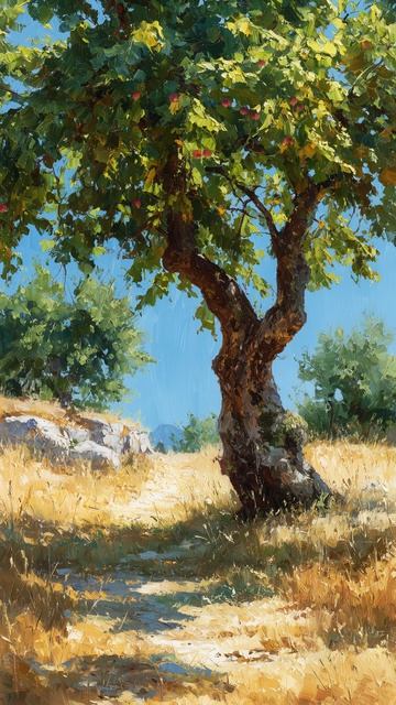 Старая яблоня (картина #1134) / Арт-студия Нормова