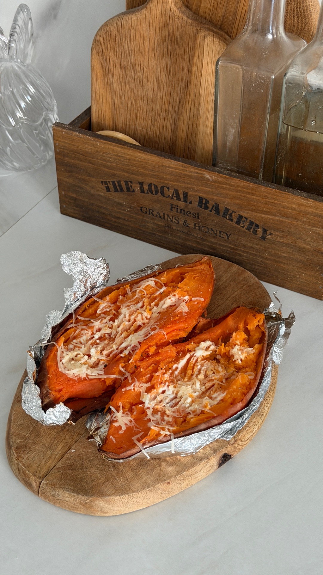 Батат с пармезаном за 1 минуту!