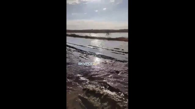 Река Бурла вышла из берегов