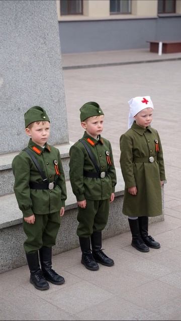 Дети в форме: праздник памяти #молодежь #история #память