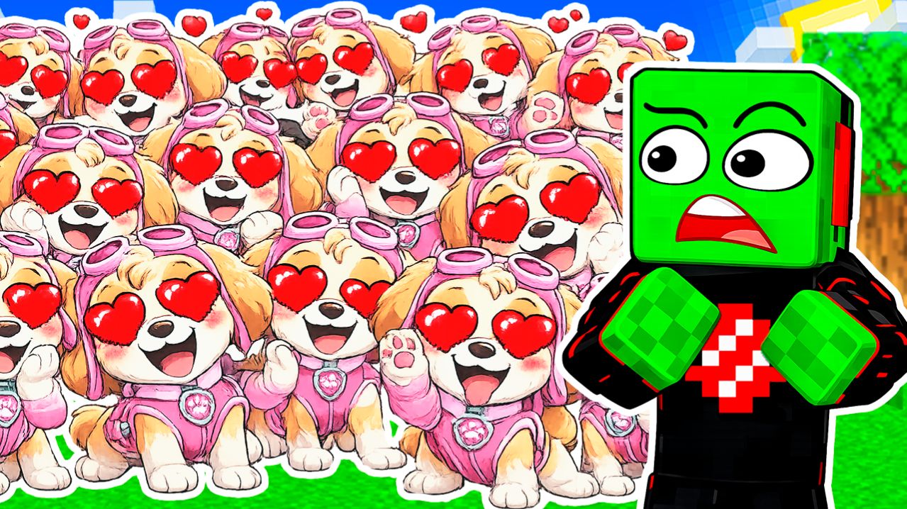 БЕЗУМНЫЕ СКАЙ ФАНАТКИ ВЛЮБИЛИСЬ в МЕНЯ в МАЙНКРАФТ ЩЕНЯЧИЙ ПАТРУЛЬ